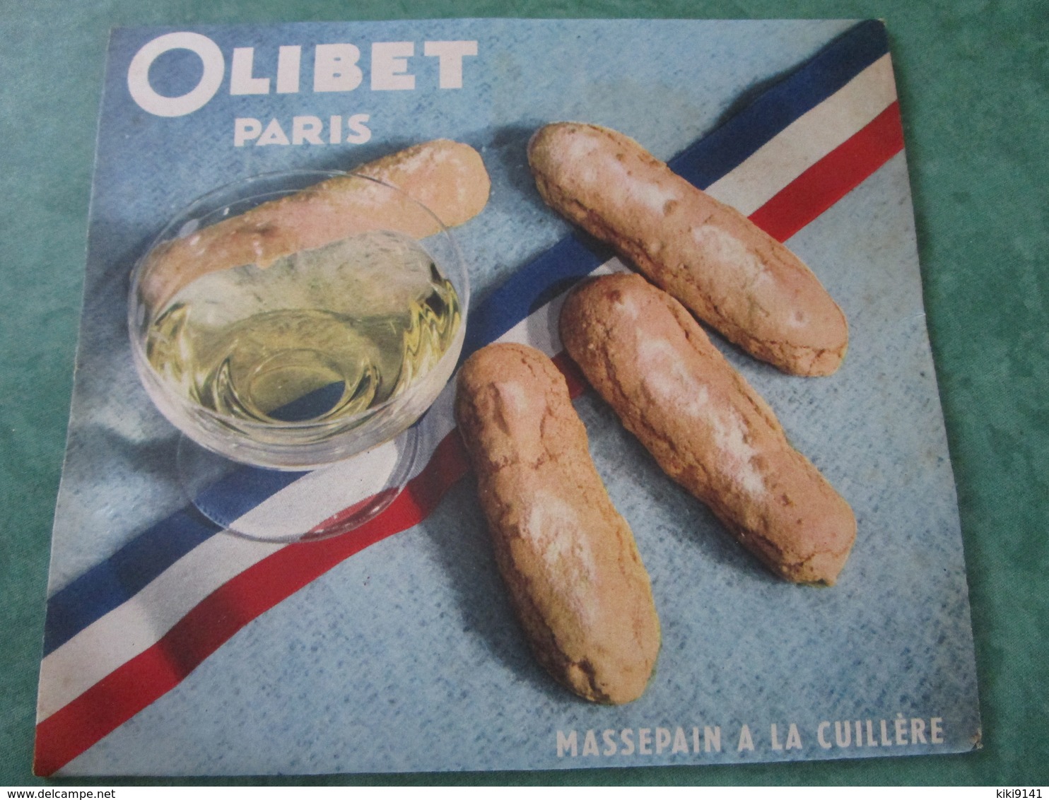 OLIBET Paris - MASSEPAIN A LA CUILLÈRE - Boite D'origine Pliée - Publicidad