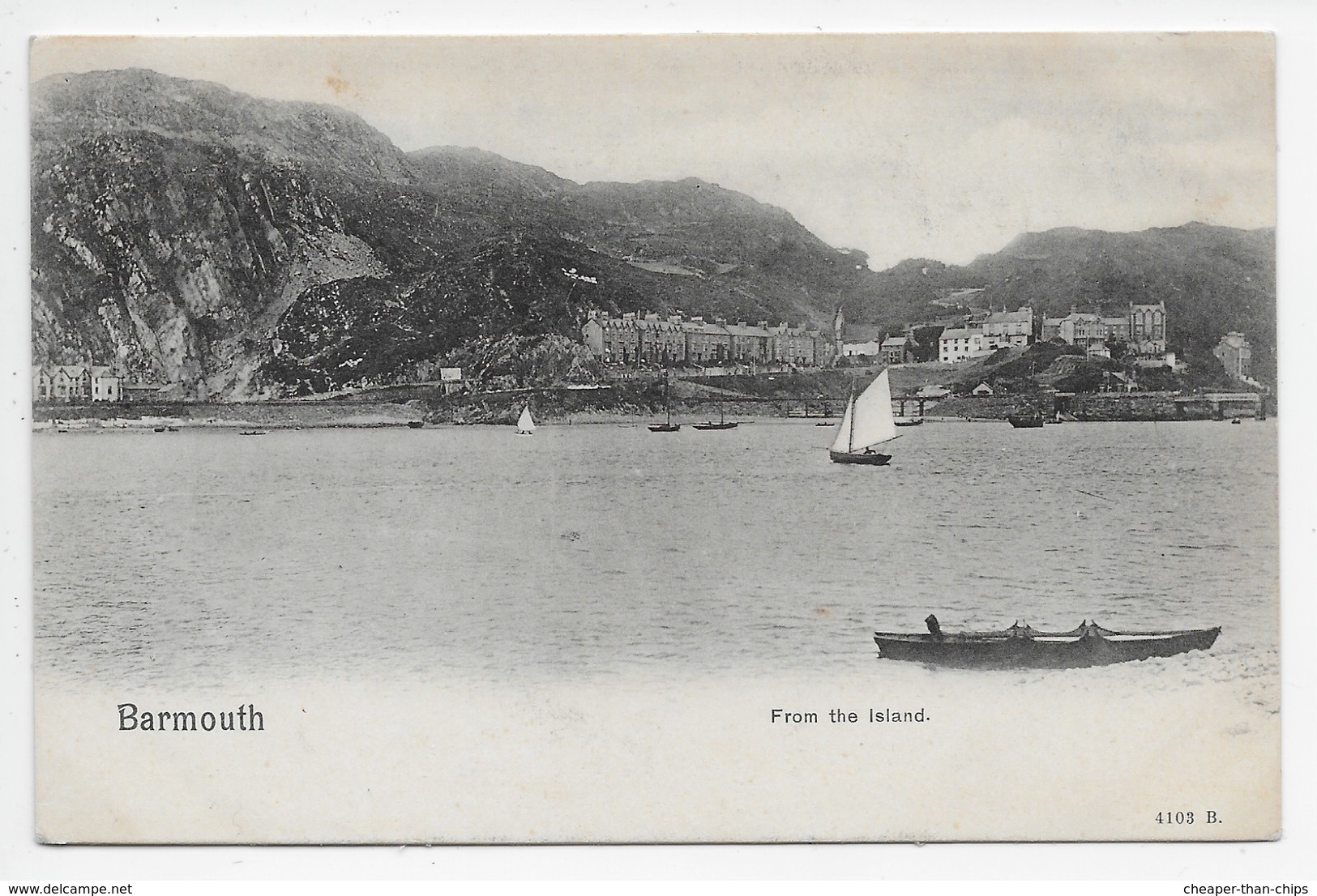 Barmouth From The Island - Peacock Undivided Back - 4103 B - Merionethshire