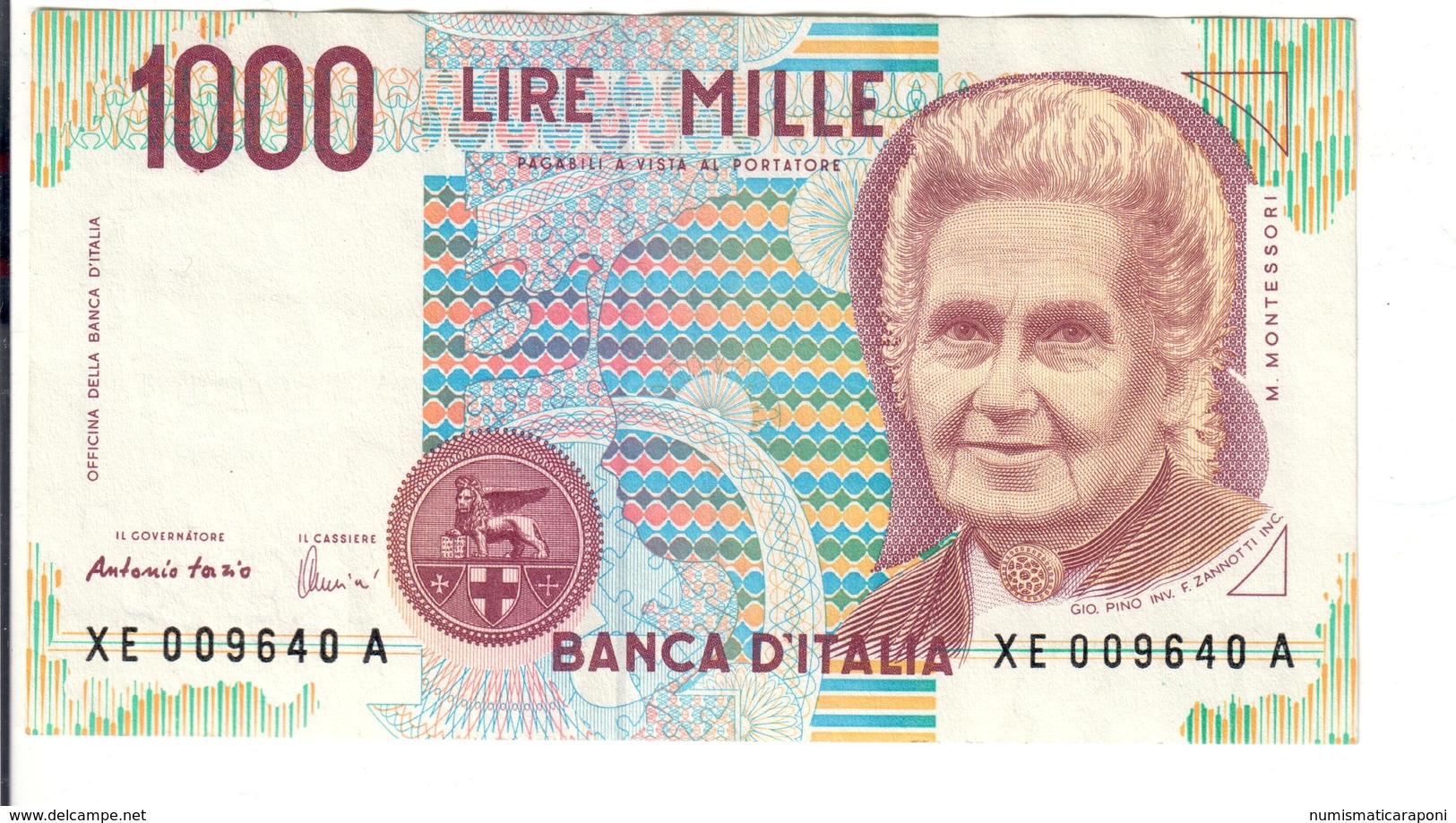 1000 Lire Montessori Serie Sostitutiva XE  1995  LOTTO 2624 - Sammlungen