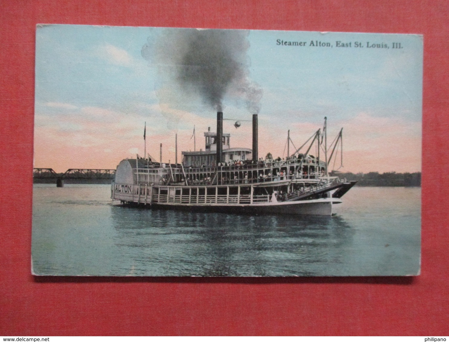 Steamer Alton  East St. Louis Ill.        >ref 3997 - Paquebots