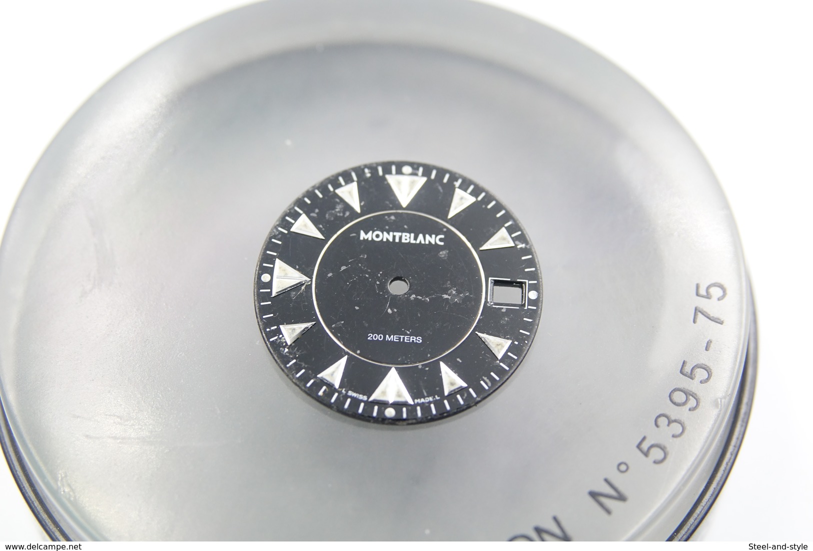 Watches PARTS : DIAL MONTBLANC MEISTERSTUCK 7035 ** - Color : Black - Original Vintage - Genuine Parts - Swiss Made - Autres & Non Classés