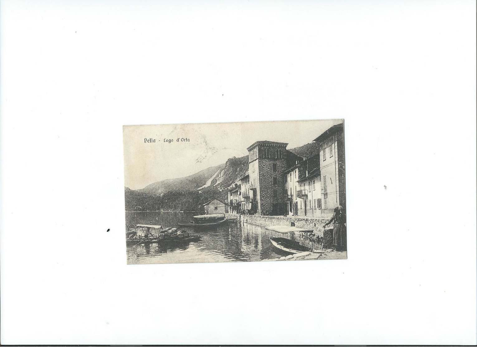 PELLA-LAGO D'ORTA-VIAGGIATA-1916 - Novara