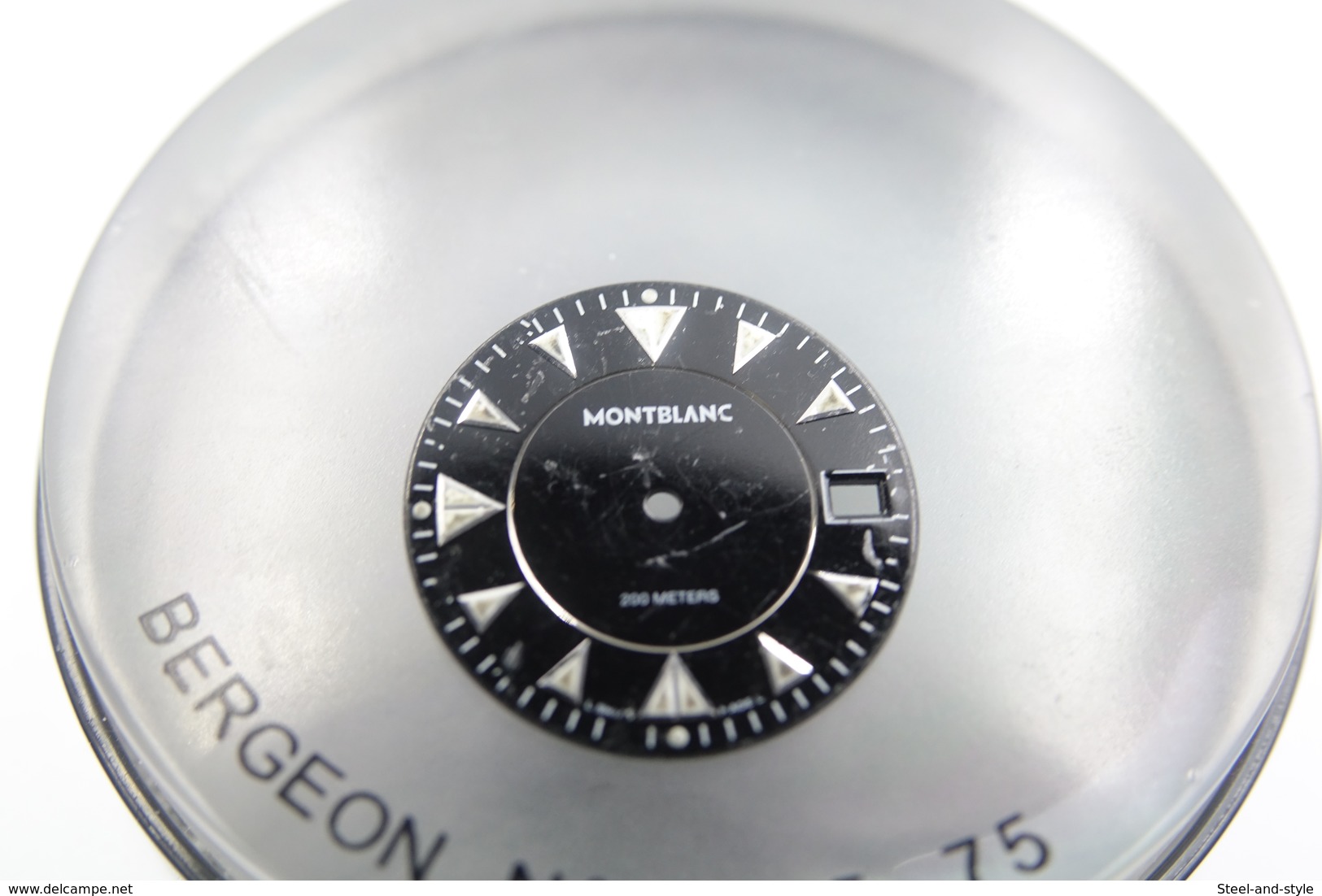 Watches PARTS : DIAL MONTBLANC MEISTERSTUCK 7035 ** - Color : Black - Original Vintage - Genuine Parts - Swiss Made - Autres & Non Classés