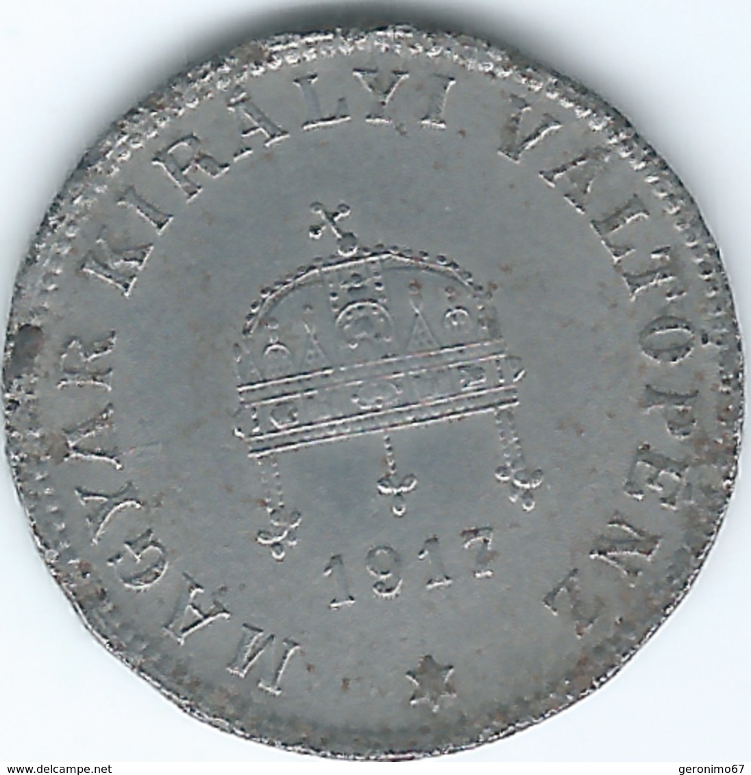 Hungary - 20 Fillér - Karl IV - 1917 - KM498 - Ungheria