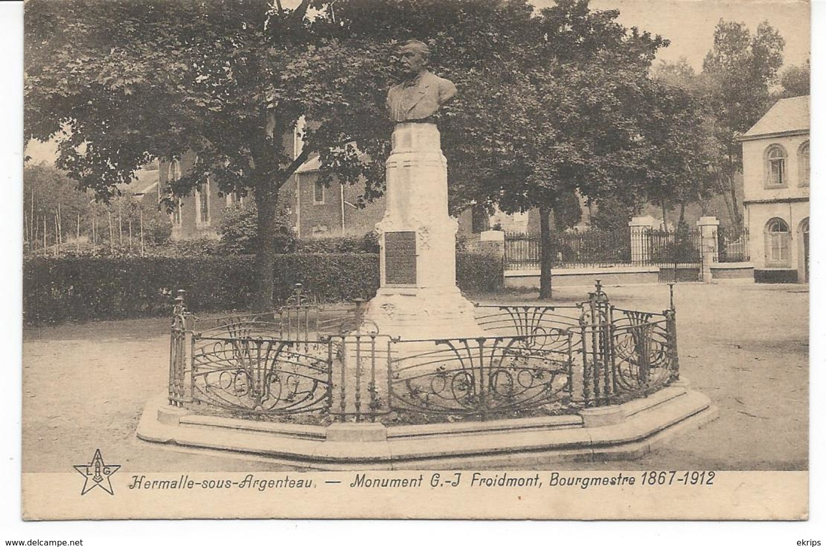 Hermalle-sous-Argenteau.--Monument G.-J. Froidmont, Bourgmestre 1867-1912 - Oupeye