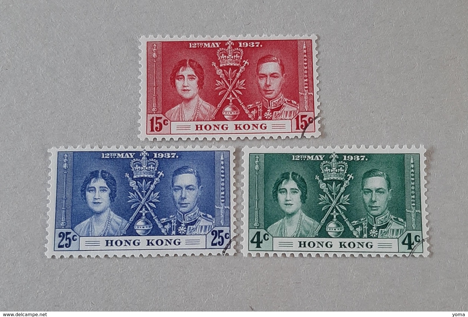 N° 137 à 139       Couronnement De George VI En 1937 - Used Stamps