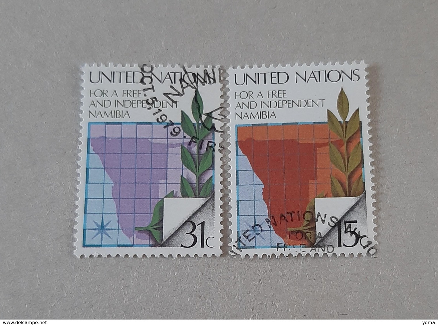 N° 304 Et 305       Pour Une Namibie Libre - Used Stamps