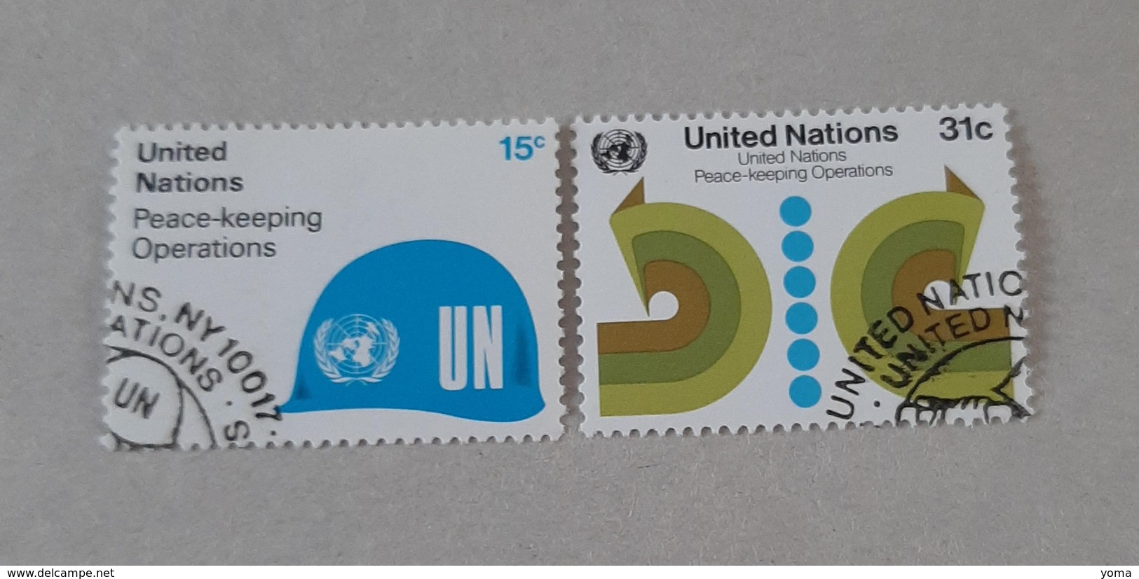 N° 312 Et 313       Casques Bleus - Used Stamps
