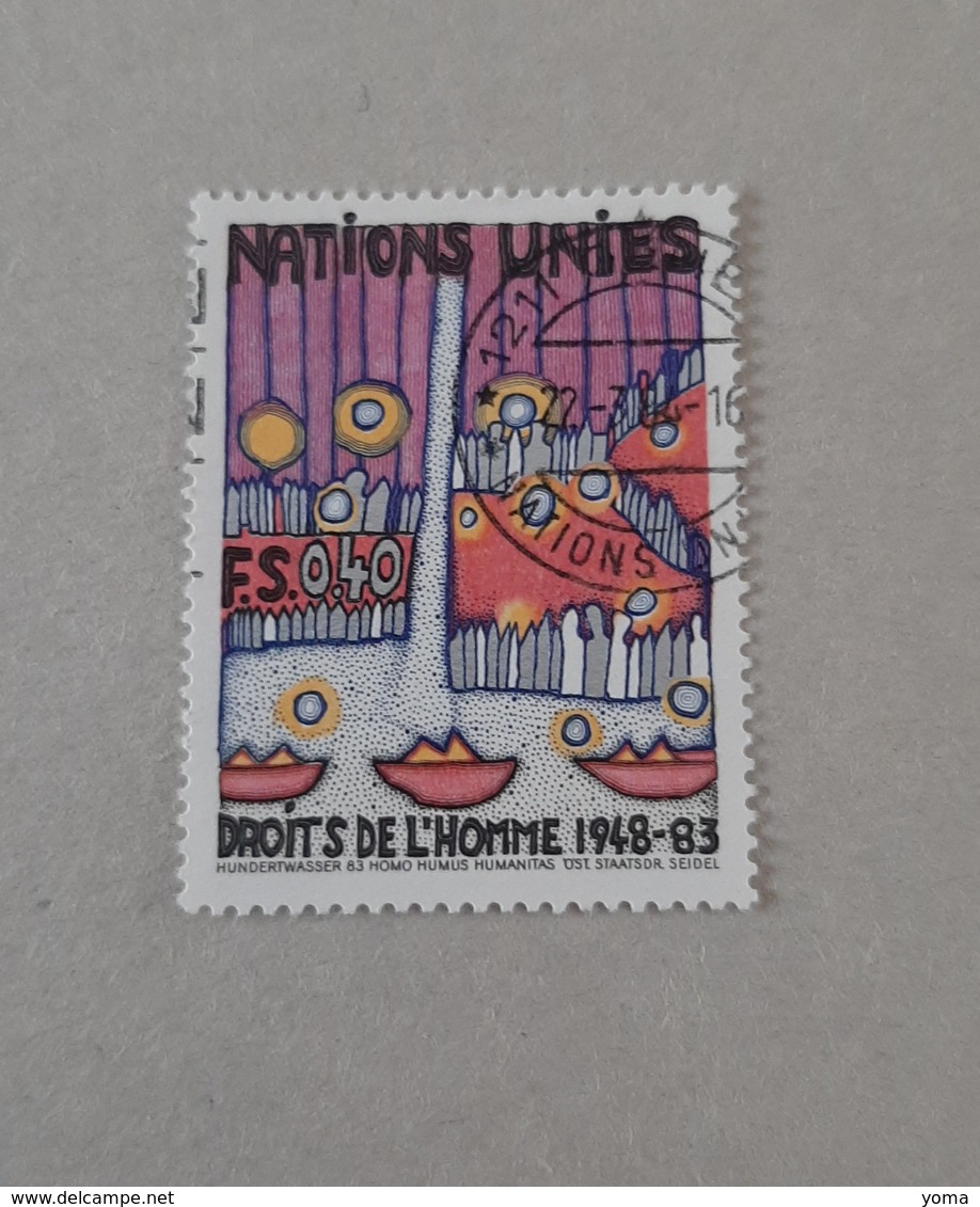 N° 117       Droit De Créer  -  Hundertwasser - Used Stamps