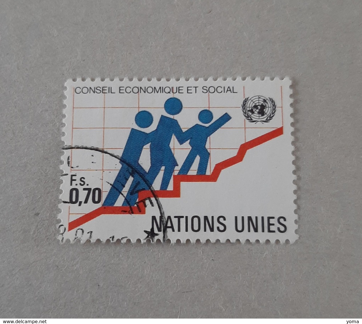 N° 95       Conseil économique Et Social - Used Stamps