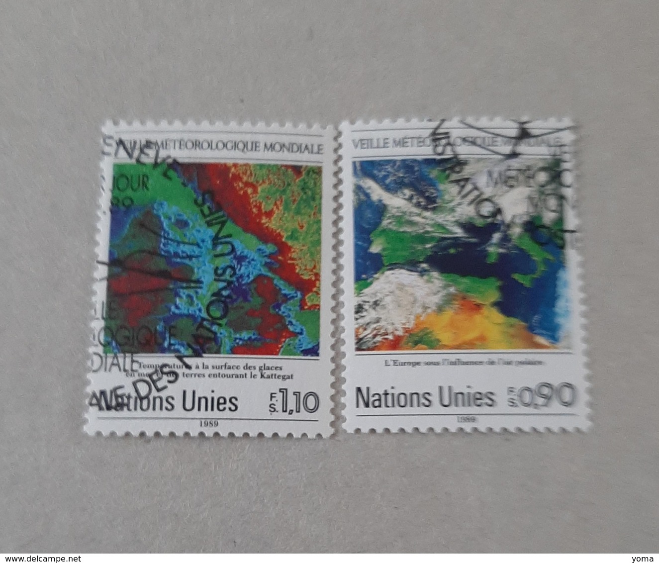 N° 176 Et 177       Veille Météorologique Mondiale - Used Stamps