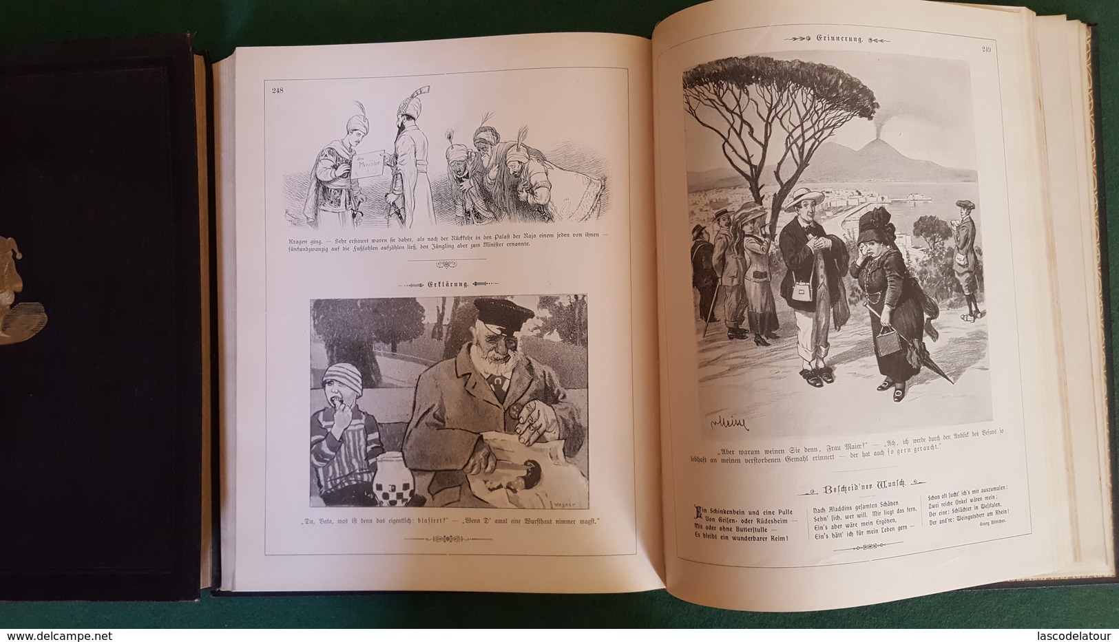 LES FEUILLES VOLANTES FLIEGENDE BLATTER Caricatures Année 1910 En 2 Volumes Reliés Très Bon état - Tempo Libero & Collezioni