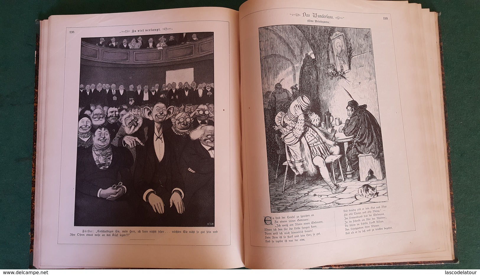 LES FEUILLES VOLANTES FLIEGENDE BLATTER Caricatures Année 1900 1 Volume Relié Très Bon état - Hobby & Sammeln