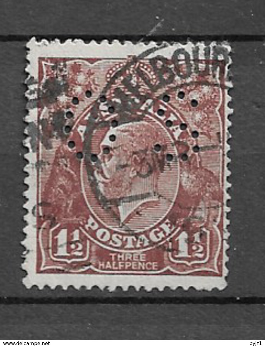 1918 USED Australia Wmk "multiple Crown" Michel 50a - Service