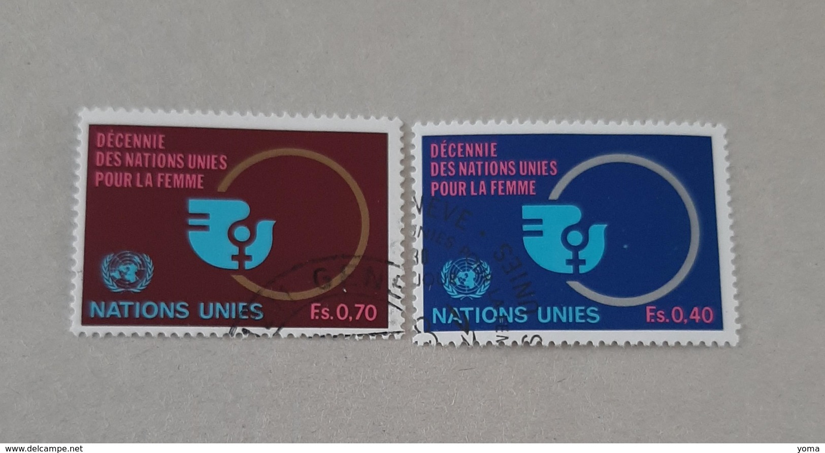 N° 89 Et 90       Décennie Des Nations-Unies Pour La Femme - Used Stamps
