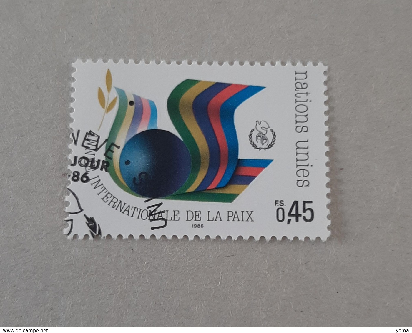 N° 145       Année Internationale De La Paix - Used Stamps