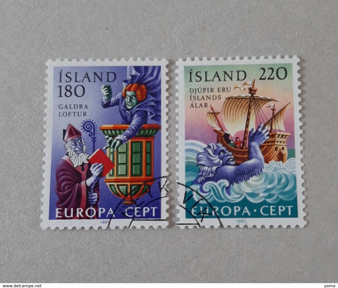 N° 518 Et 519       Europa 1981  -  Folklore - Oblitérés