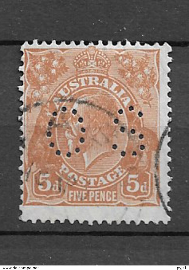 1926 USED Australia Wmk "multible Crown" Perf 13 1/2 : 12 1/2 Michel 69C - Oficiales