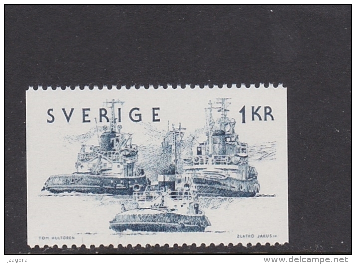 SCHIFFFACHRT SHIPS SHIPPING NAVAL TRANSPORT EXPÉDITION TUG REMORQUEUR SCHLEPPER -  SWEDEN SUEDE SCHWEDEN 1974 MNH MI 874 - Ships