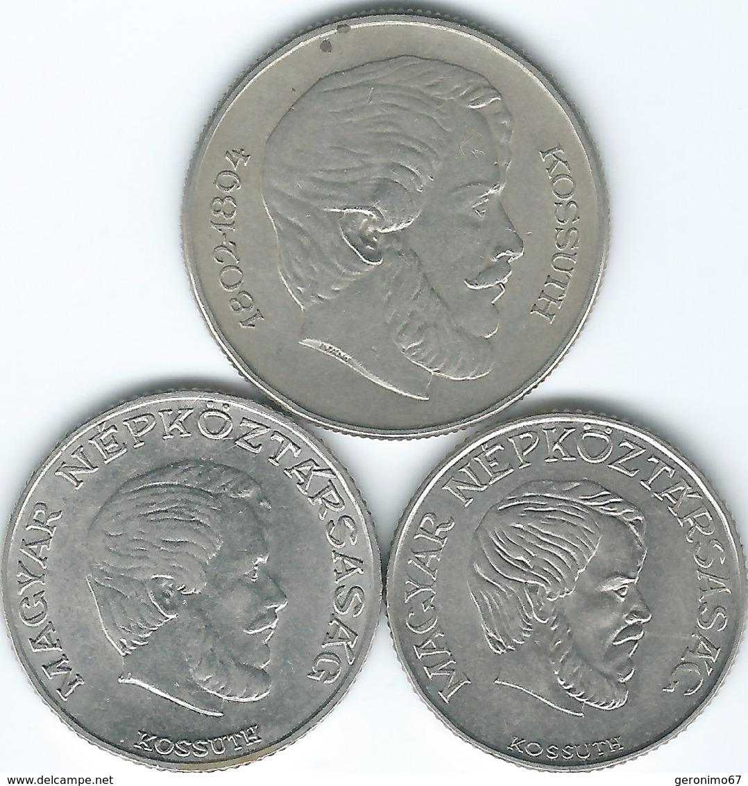 Hungary - 5 Forint - 1967 (KM576) 1978 (KM594) & 1989 (KM635) - Ungheria