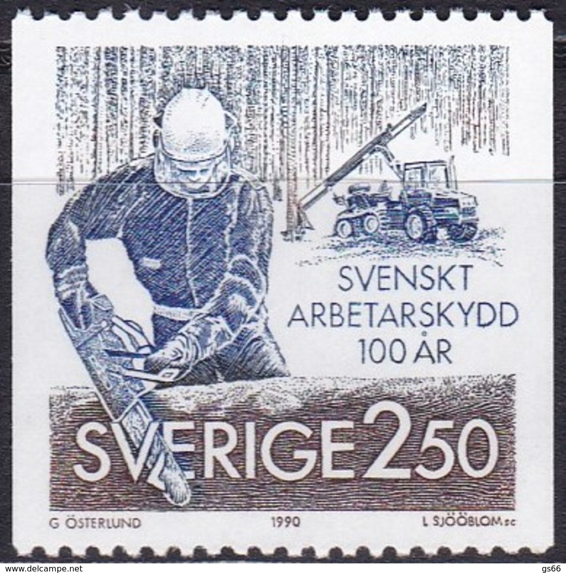 Schweden, 1990, 1600,  MNH **, Arbeitsschutz. - Nuovi