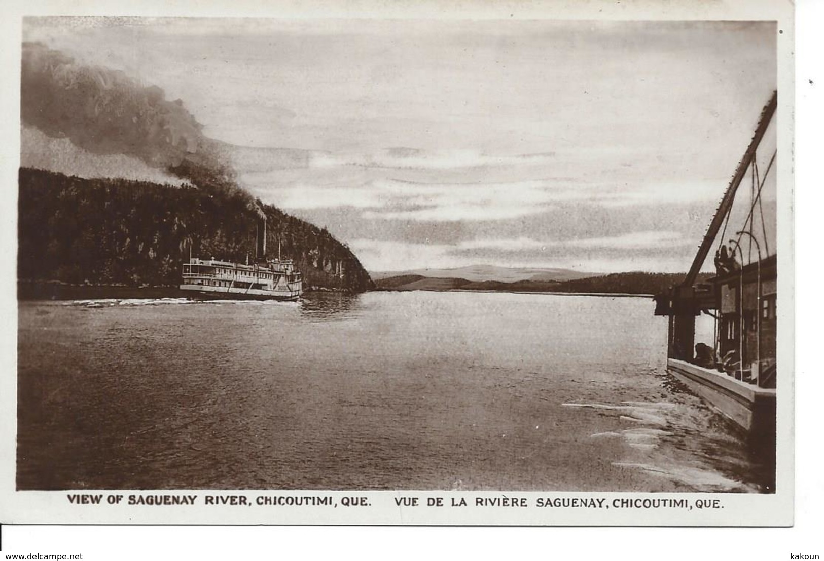 Vue De La Rivièere Saguenay, Chicoutimi, Québec, (P522) - Chicoutimi