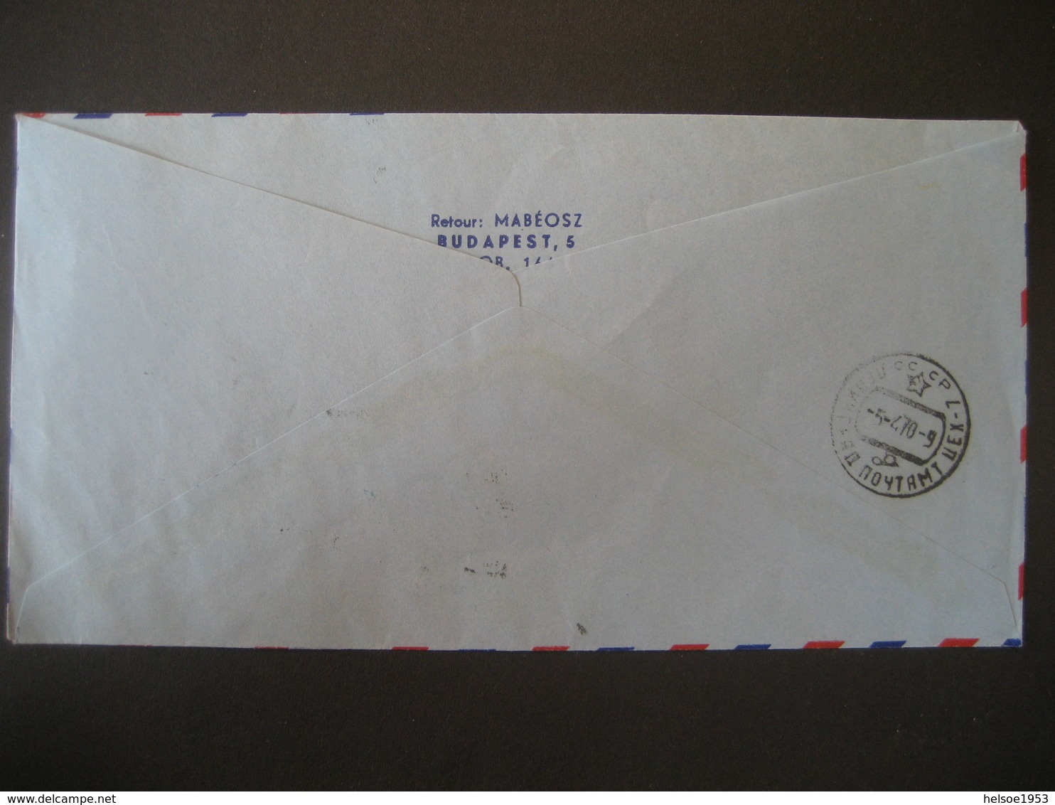 Ungarn 1970- Luftpost Budapest - Leningrad Mit Rückseitigem Ankunftstempel - Storia Postale