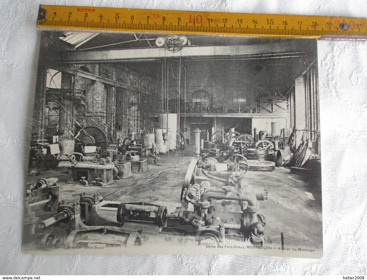 Carte Double Panorama_MONTLUCON_Usine Des Fers Creux, Atelier De Montage_dimensions 14 Cms X 18 Cms - Montlucon