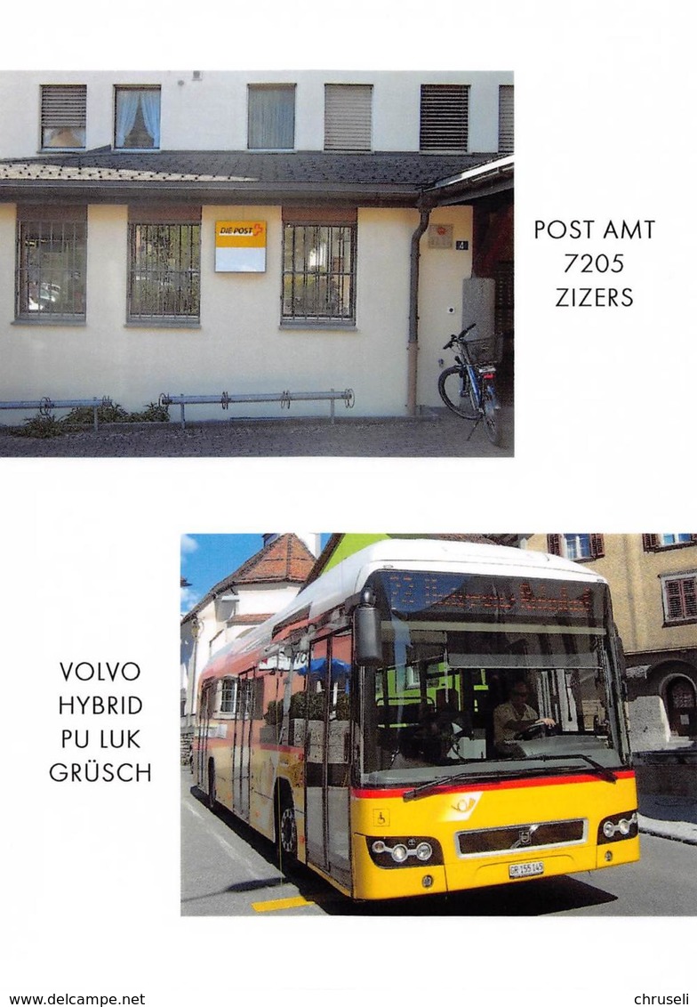 Zizers  2 Bild H Postauto Limitierte Auflage! - Zizers