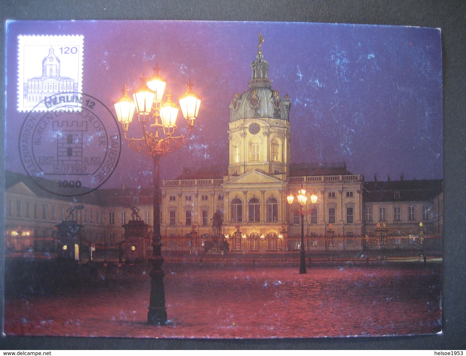 Deutschland Westberlin Maxicard 1982- FDC Dauermarke Schloss Charlottenburg - Maximumkarten (MC)