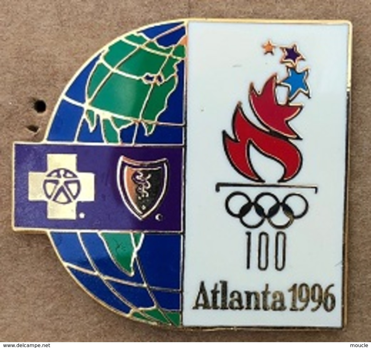 JEUX OLYMPIQUES - OLYMPIC GAMES ATLANTA 1996 - 100th - 100ème - MEDICAL - WORLD - MONDE - WELT -  FLAMME - EGF-  (24) - Olympische Spelen