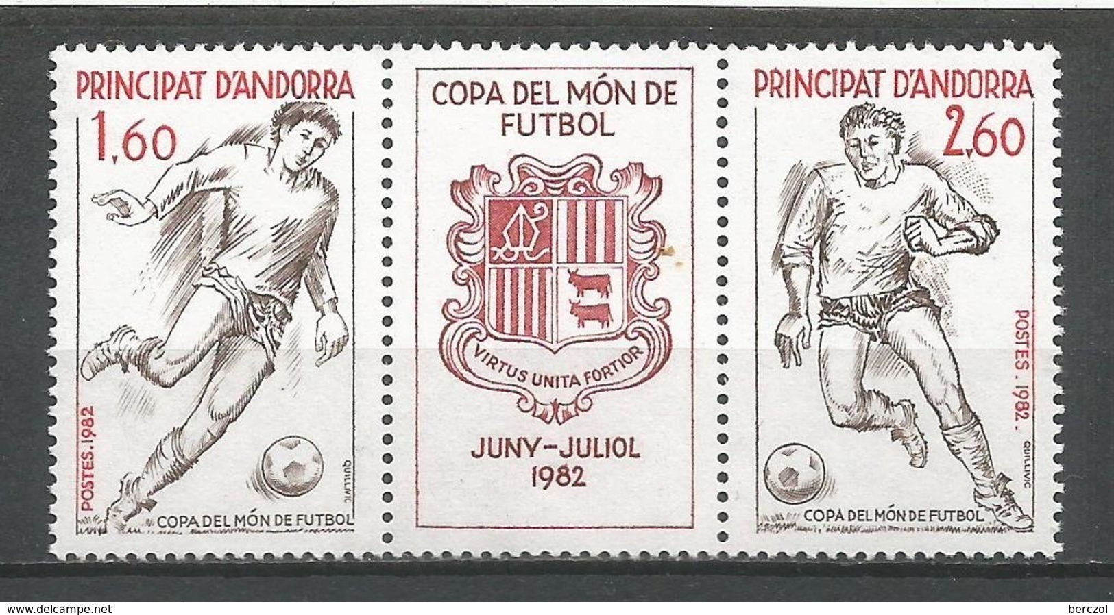 ANDORRE ANDORRA ANNEE 1982N° 302A NEUF** NMH - Unused Stamps