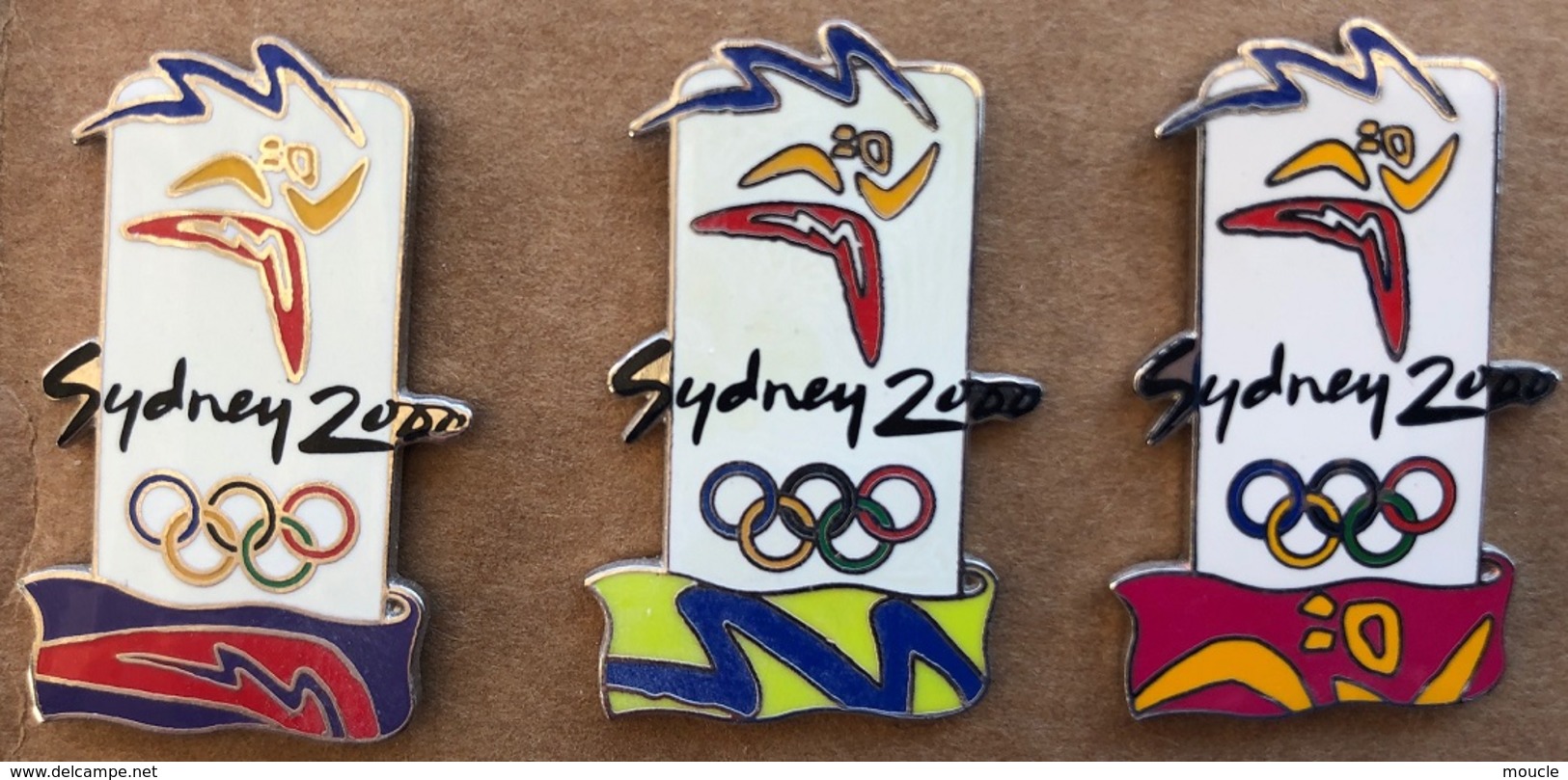 JEUX OLYMPIQUES - OLYMPIC GAMES - SYDNEY 2000 - 3 PIN'S  PIN - LOGO - TROFE - EGF - (24) - Olympische Spelen