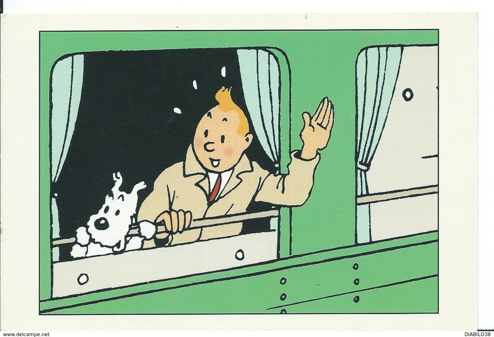 CARTE   " TINTIN " - Hergé