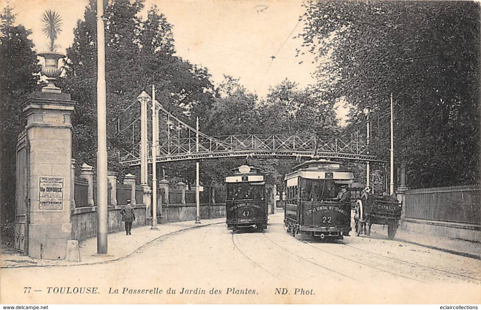 Toulouse        31      Tramway Et La Passerelle Du Jardin Des Plantes    (Voir Scan) - Toulouse