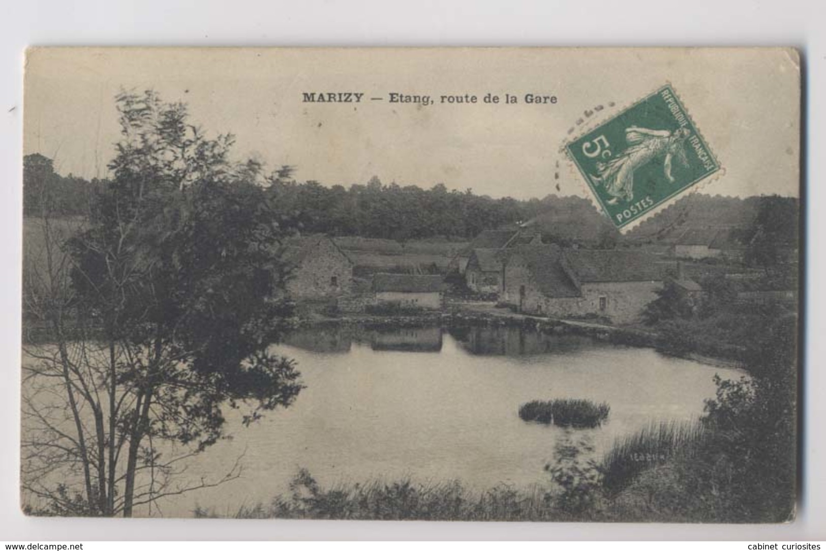 MARIZY - 1912 - Etang Route De La Gare - Sonstige & Ohne Zuordnung