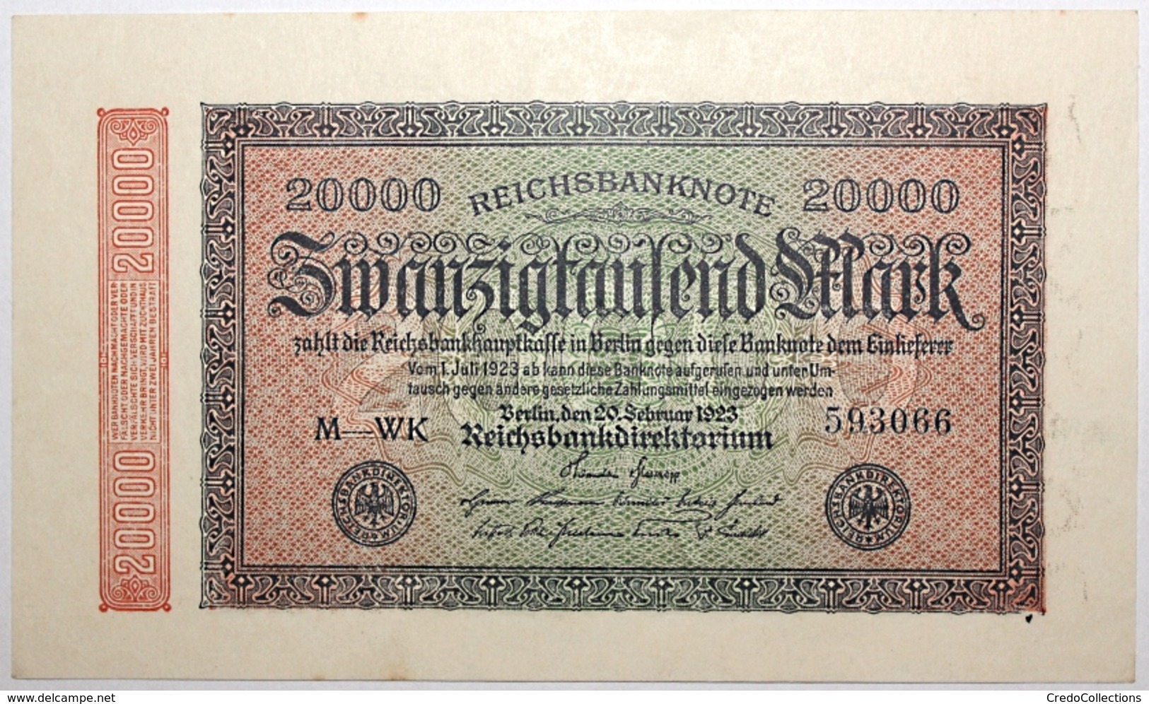 Allemagne - 20000 Mark - 1923 - PICK 85a.2 - SPL - 20.000 Mark