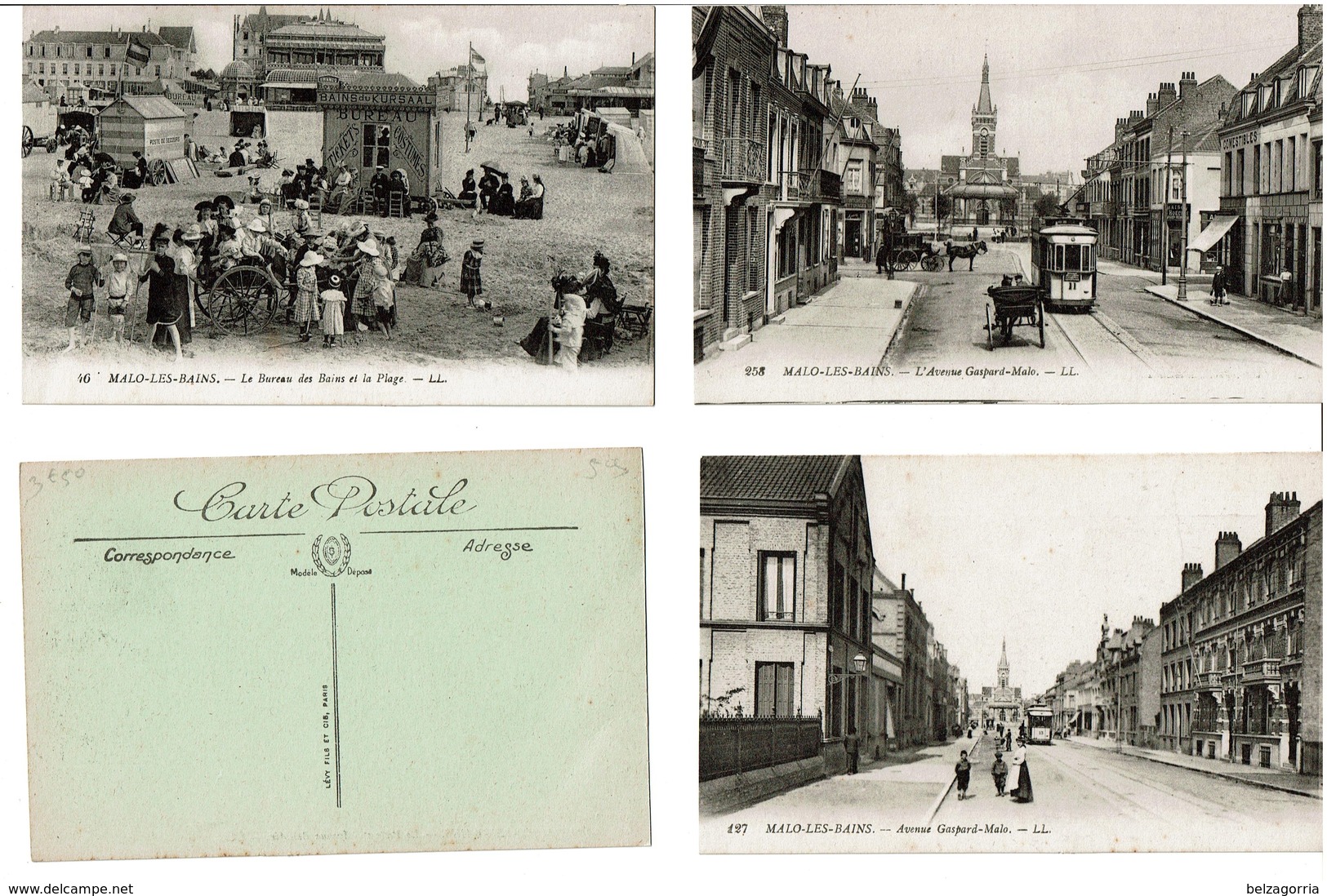 MALO-LES-BAINS  -  LOT DE 7 CARTES POSTALES - VOIR SCANS - Malo Les Bains