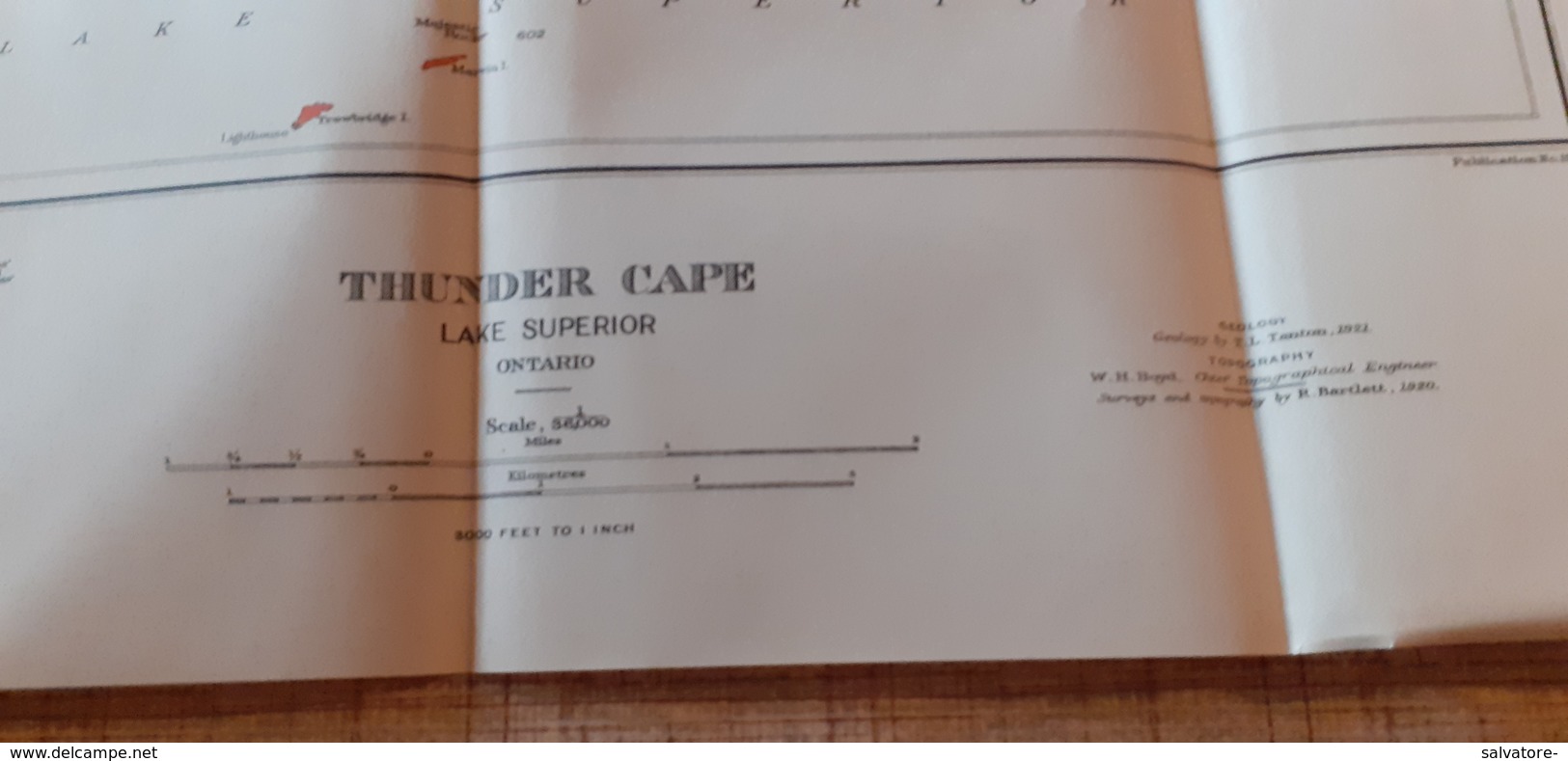 CARTINA CANADA  DEPARTMENT OF MINE 1924 - Monde