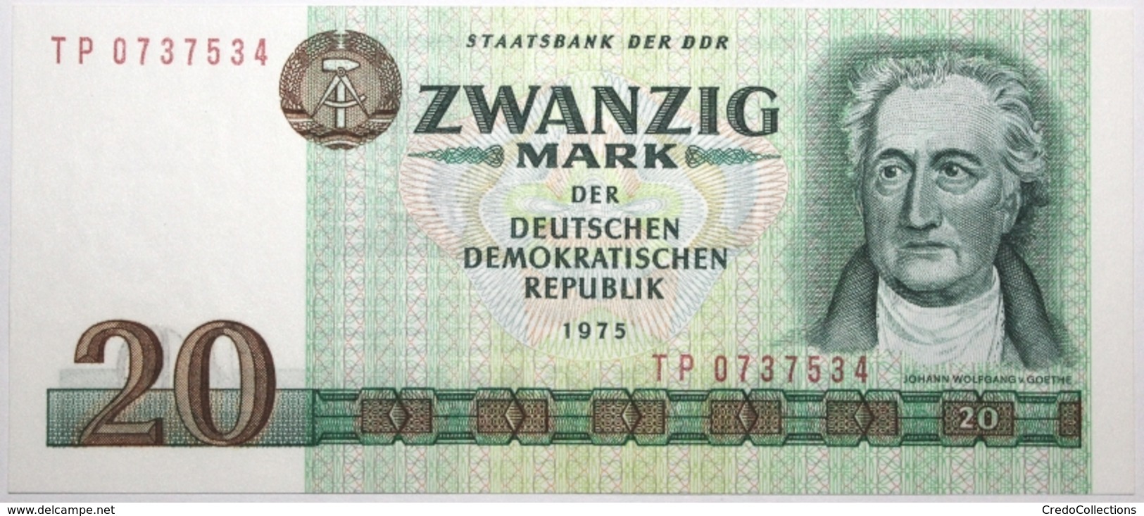 Allemagne De L'Est - 20 Mark - 1975 - PICK 29b - NEUF - 20 Mark