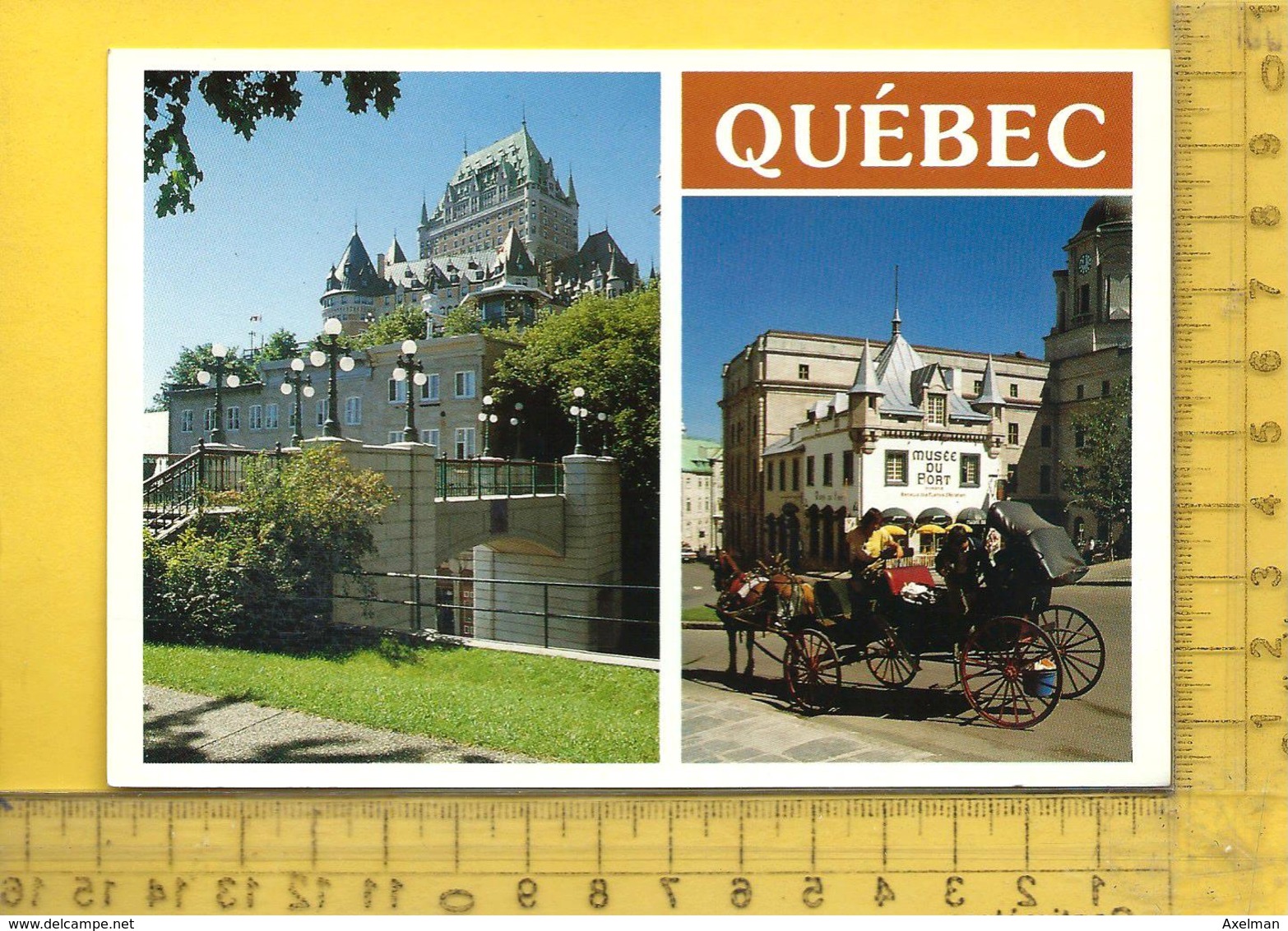 CPM  CANADA , QUEBEC : 2 Vues, Chateau Frontenac, Musée Du Fort - Québec - Les Rivières