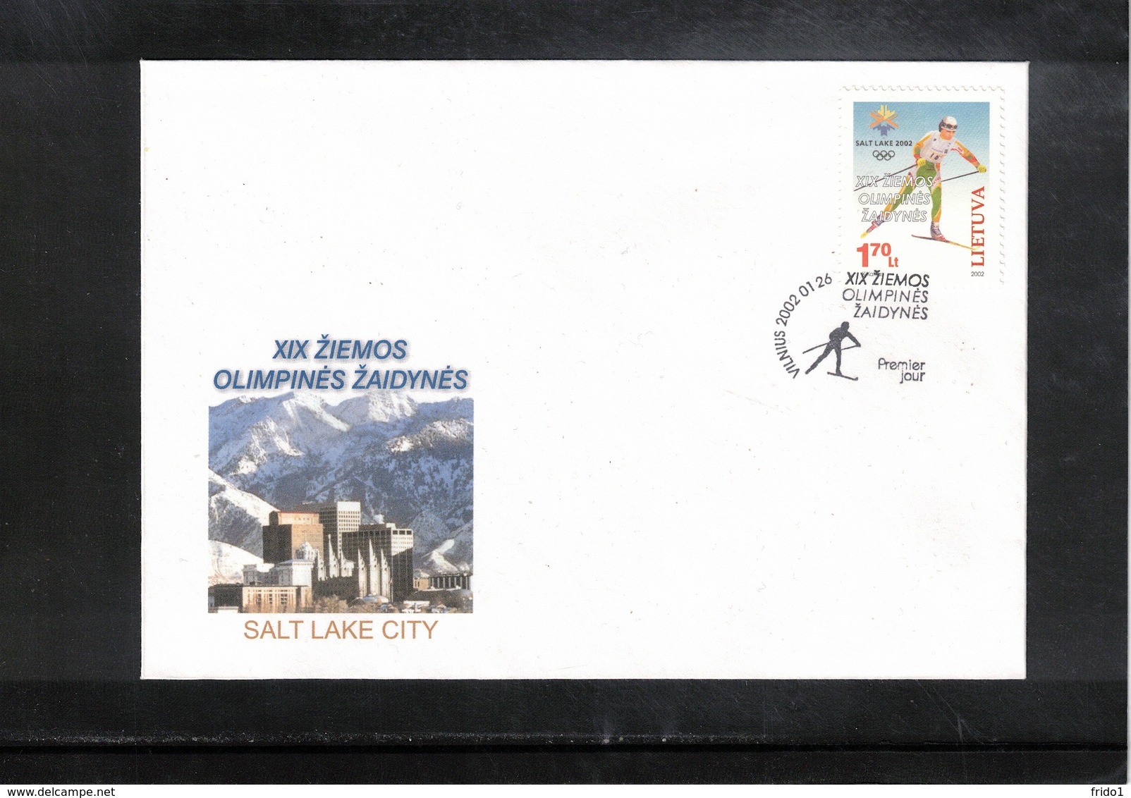 Lithuania 2002 Olympic Games Salt Lake City FDC - Invierno 2002: Salt Lake City