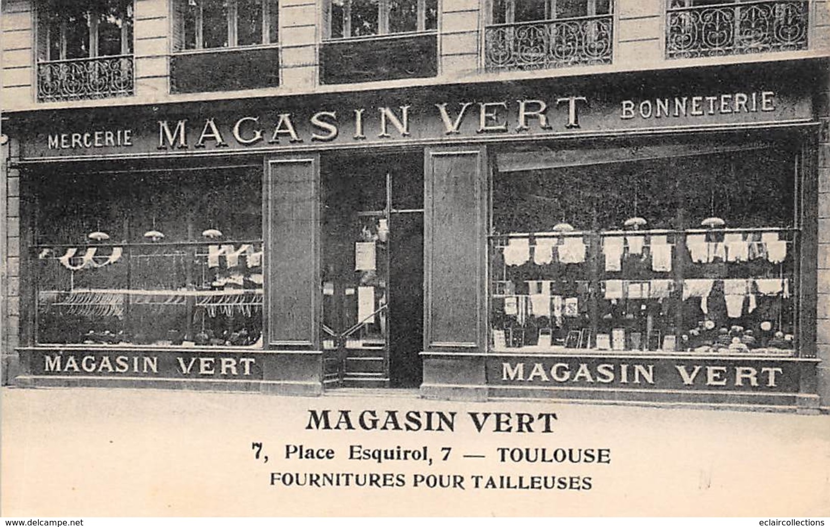 Toulouse     31     Magasin Vert Fournitures Pour Tailleuse. Place Esquirol   (Voir Scan) - Toulouse