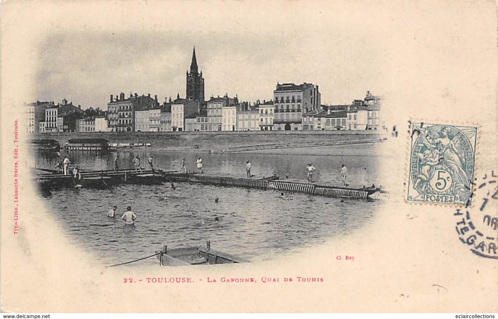 Toulouse     31     La Garonne Quai De Tounis  Piscine   (Voir Scan) - Toulouse