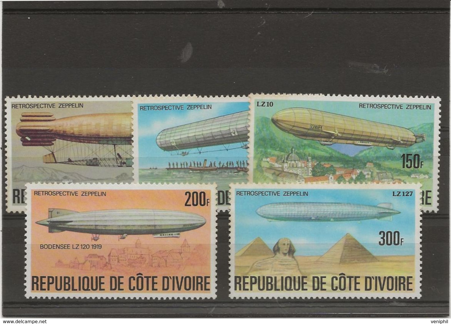 COTE D'IVOIRE - SERIE N° 434 A 438 NEUF INFIME CHARNIERE -ANNEE 1977 - COTE :12 € - Côte D'Ivoire (1960-...)