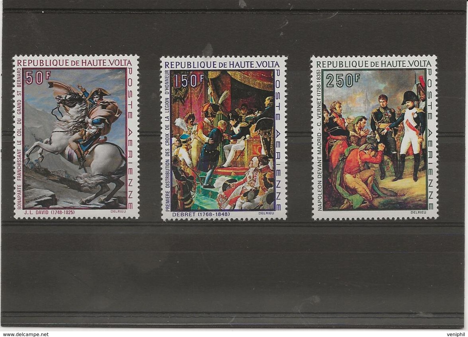 HAUTE - VOLTA - SERIE NAPOLEON -POSTE AERIENNE N° 70 A 72  -NEUF INFIME CHARNIERE -ANNEE 1969 -COTE :20 € - Opper-Volta (1958-1984)