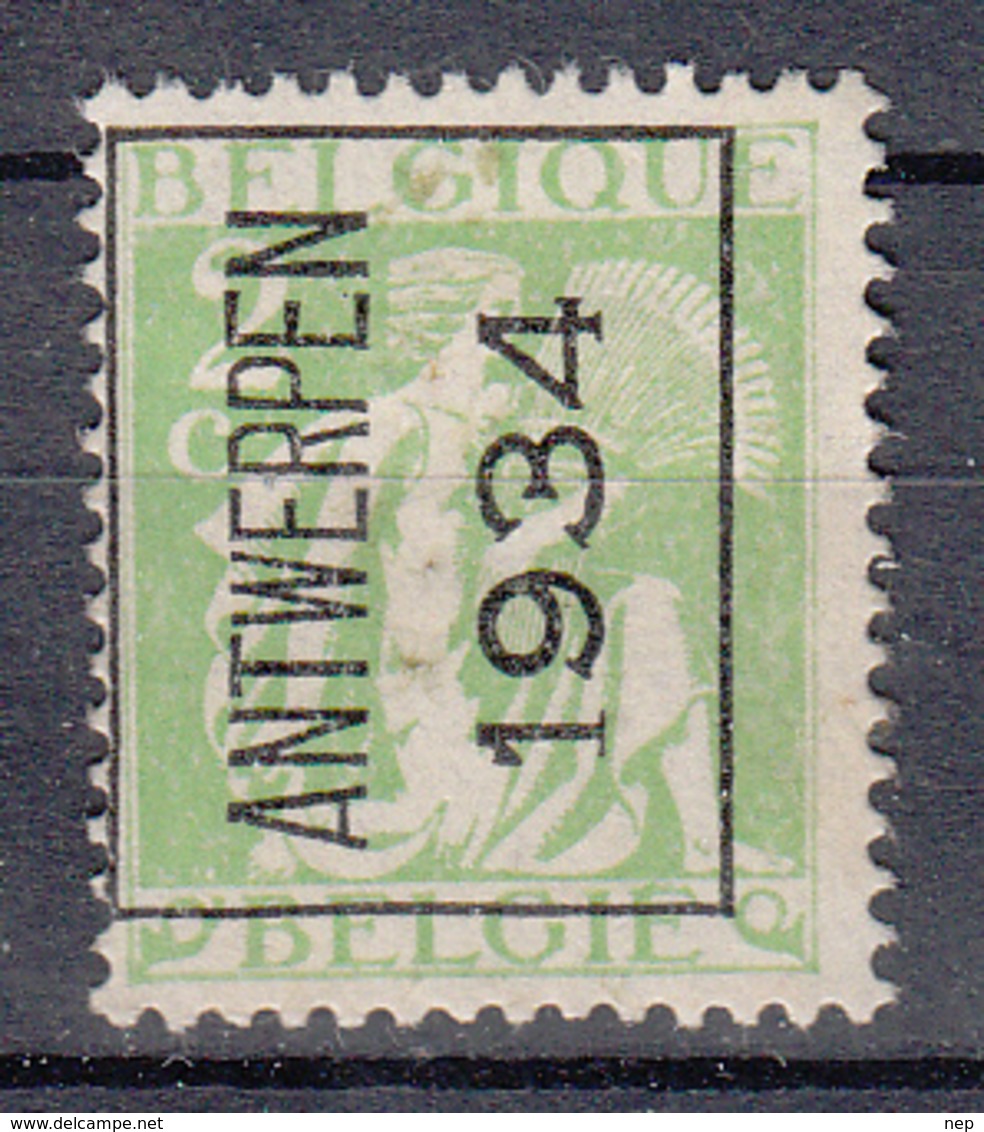 BELGIË - PREO - 1934 - Nr 275 A -  ANTWERPEN 1934 - (*) - Typografisch 1932-36 (Ceres En Mercurius)