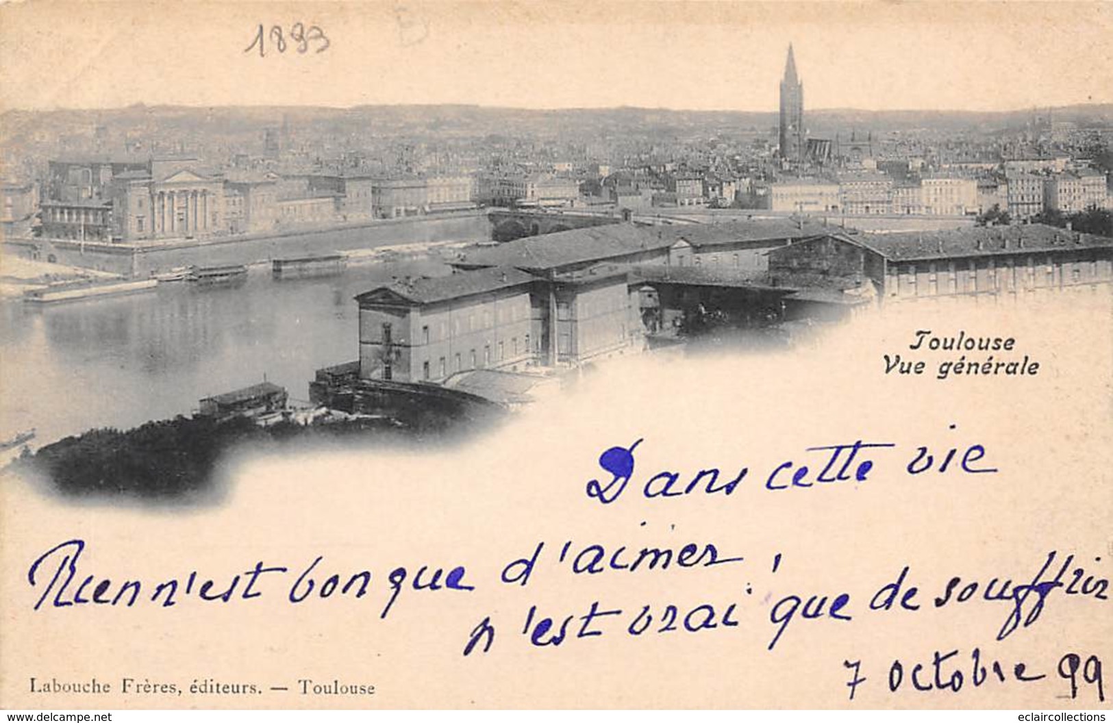 Toulouse     31       Vue Générale En 1899      (Voir Scan) - Toulouse