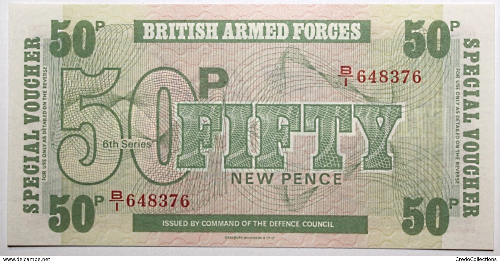 Grande-Bretagne - 50 New Pence - 1972 - PICK M49 - NEUF - British Armed Forces & Special Vouchers