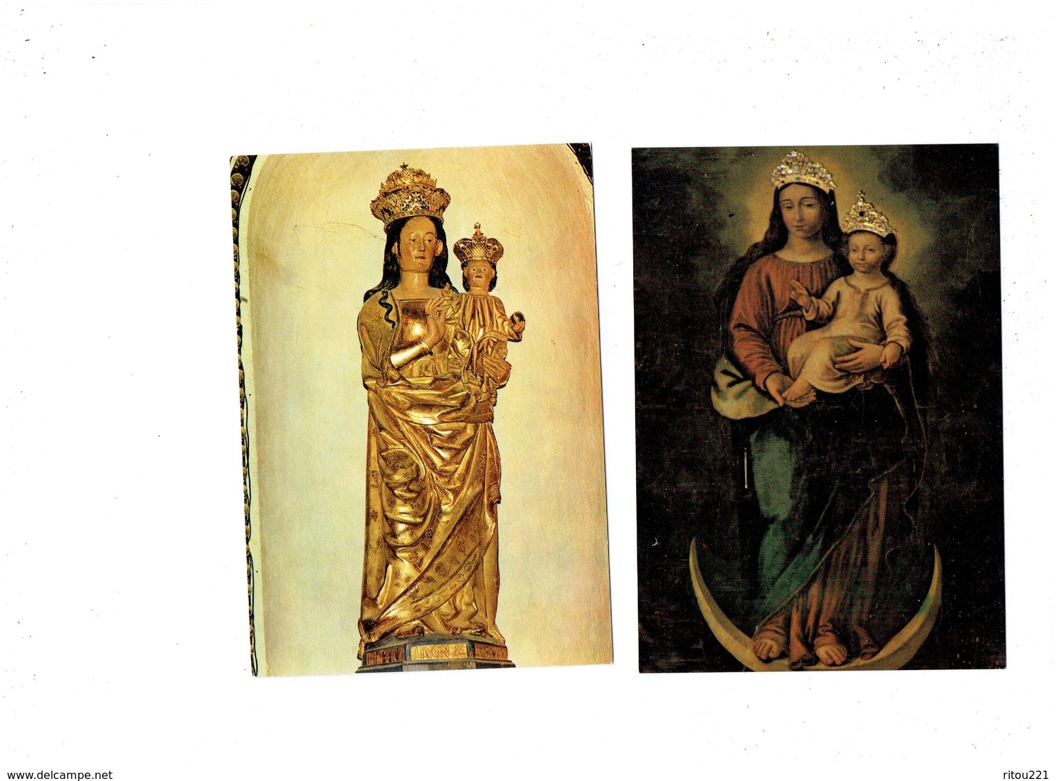 Lot 2 Cpm - 83 - Cotignac - CARCES - Sanctuaire N.D. De Grâces - La Vierge Miraculeuse - - Carces